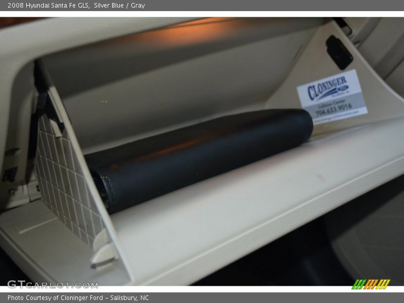 Silver Blue / Gray 2008 Hyundai Santa Fe GLS