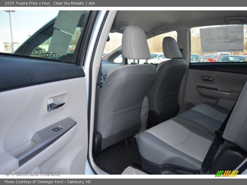 Rear Seat of 2015 Prius v Four