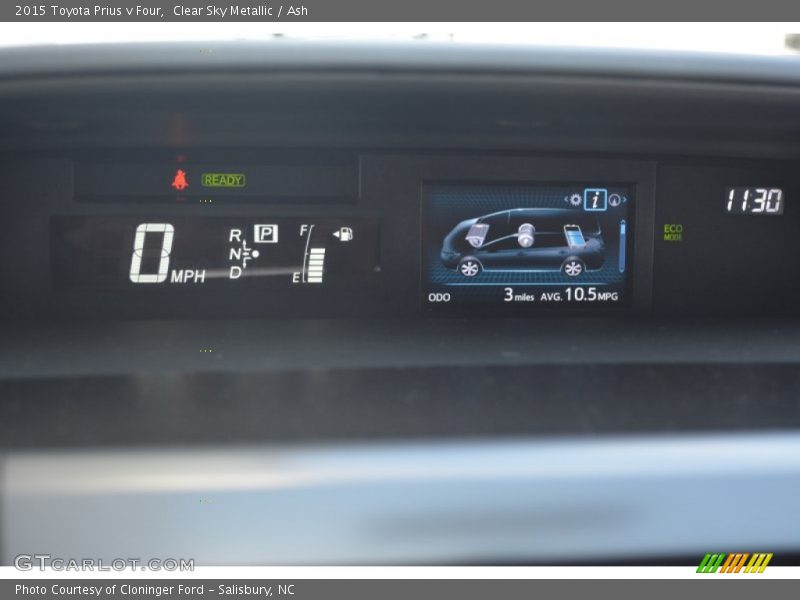 Clear Sky Metallic / Ash 2015 Toyota Prius v Four