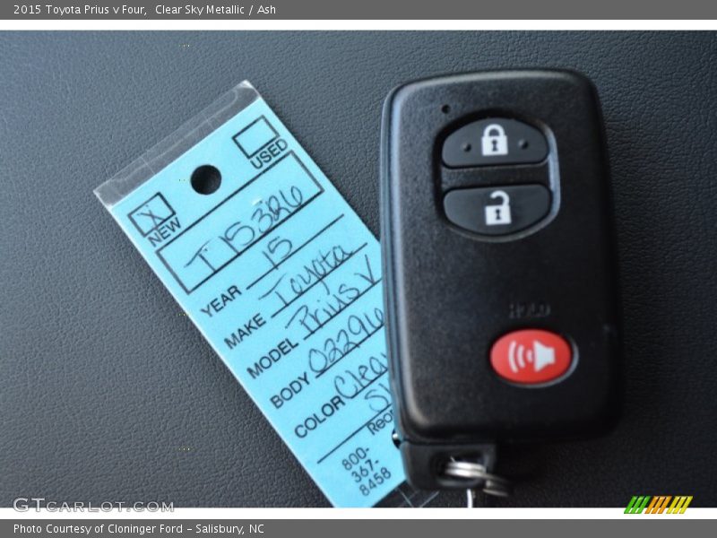 Clear Sky Metallic / Ash 2015 Toyota Prius v Four