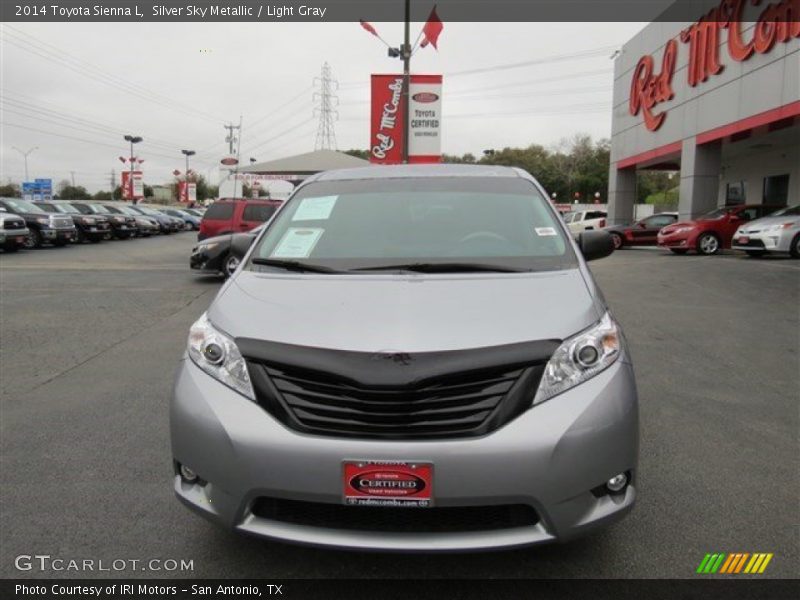 Silver Sky Metallic / Light Gray 2014 Toyota Sienna L