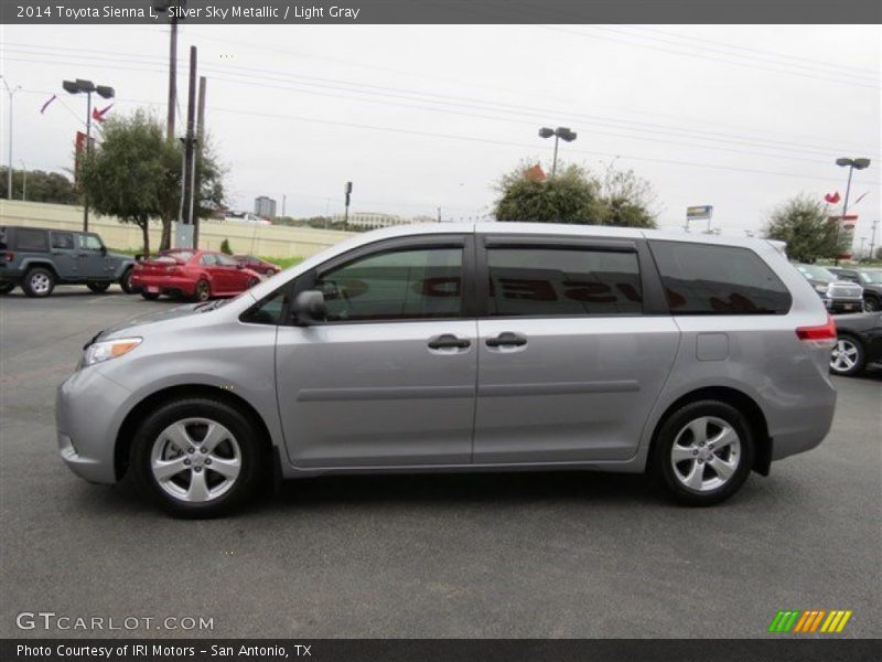 Silver Sky Metallic / Light Gray 2014 Toyota Sienna L