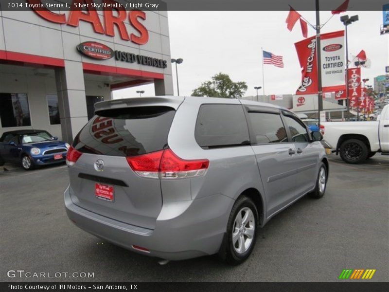 Silver Sky Metallic / Light Gray 2014 Toyota Sienna L