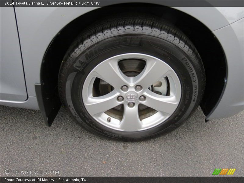 Silver Sky Metallic / Light Gray 2014 Toyota Sienna L
