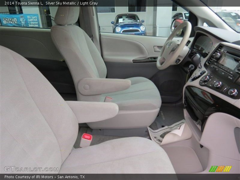 Silver Sky Metallic / Light Gray 2014 Toyota Sienna L