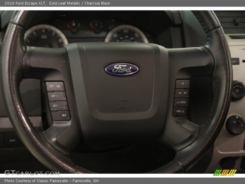 Gold Leaf Metallic / Charcoal Black 2010 Ford Escape XLT