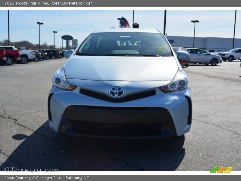 Clear Sky Metallic / Ash 2015 Toyota Prius v Two