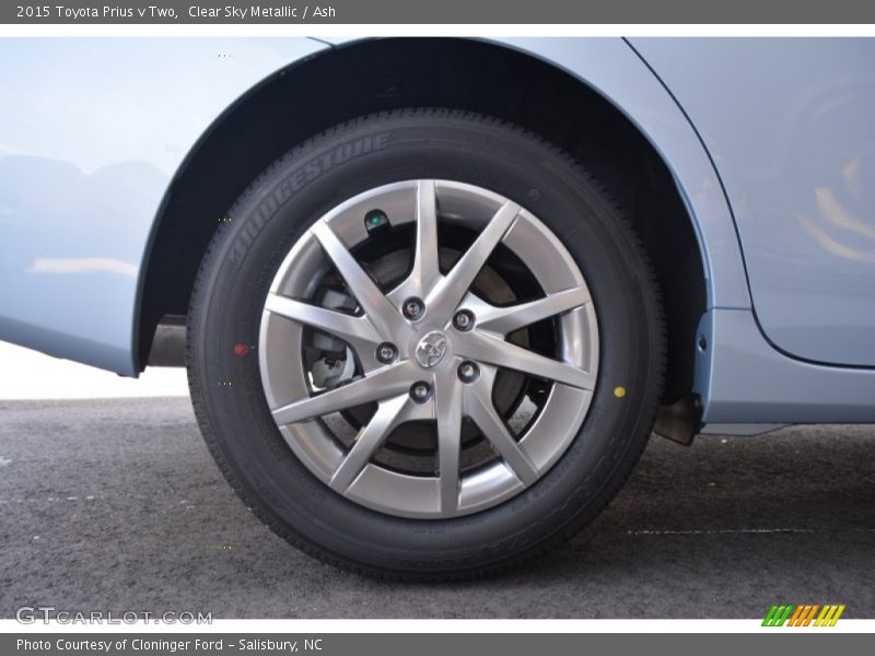 Clear Sky Metallic / Ash 2015 Toyota Prius v Two