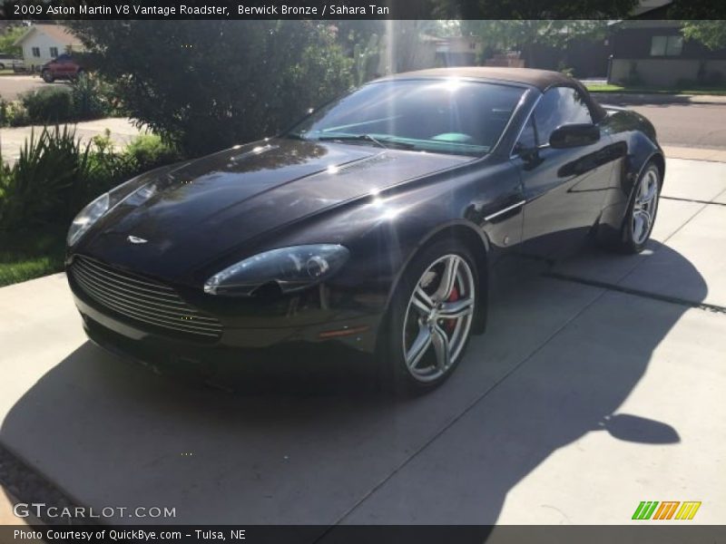 Berwick Bronze / Sahara Tan 2009 Aston Martin V8 Vantage Roadster