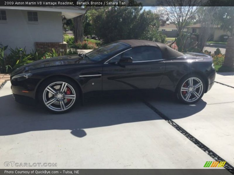 Berwick Bronze / Sahara Tan 2009 Aston Martin V8 Vantage Roadster