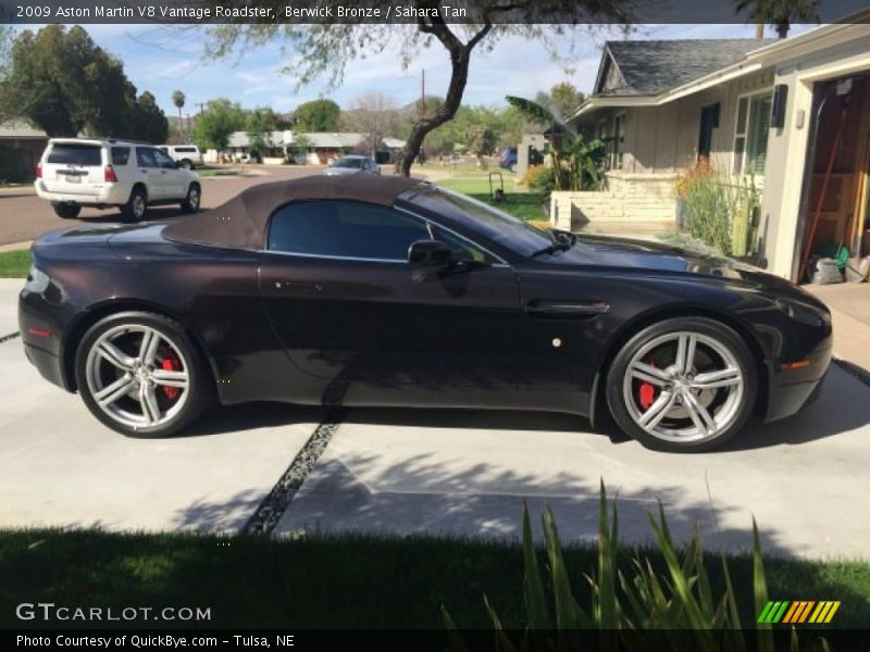 Berwick Bronze / Sahara Tan 2009 Aston Martin V8 Vantage Roadster