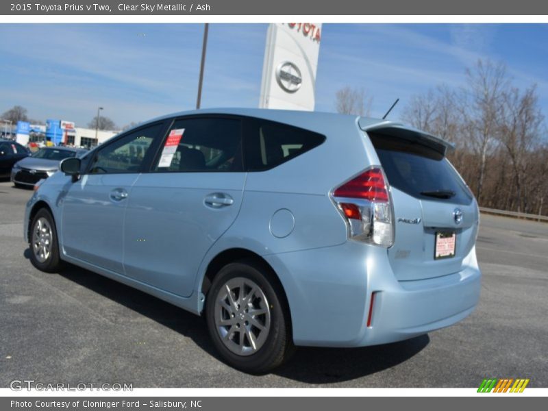 Clear Sky Metallic / Ash 2015 Toyota Prius v Two