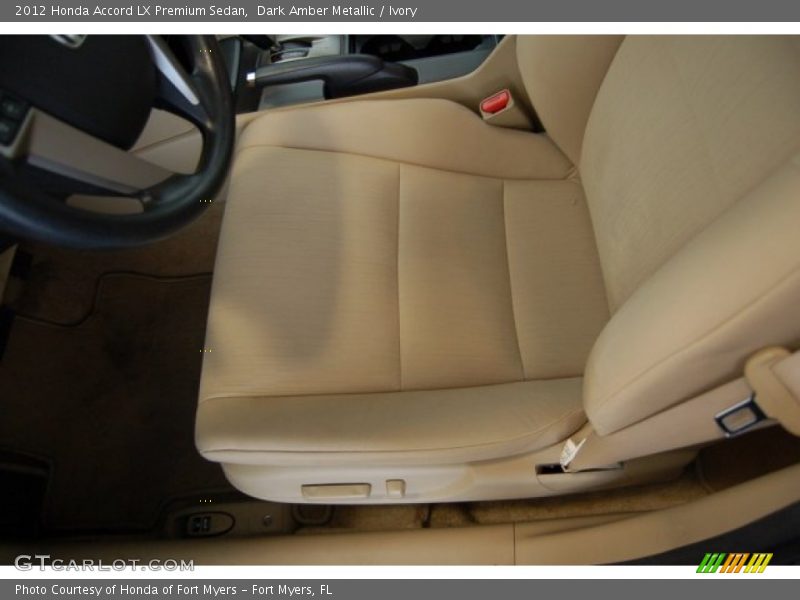 Dark Amber Metallic / Ivory 2012 Honda Accord LX Premium Sedan
