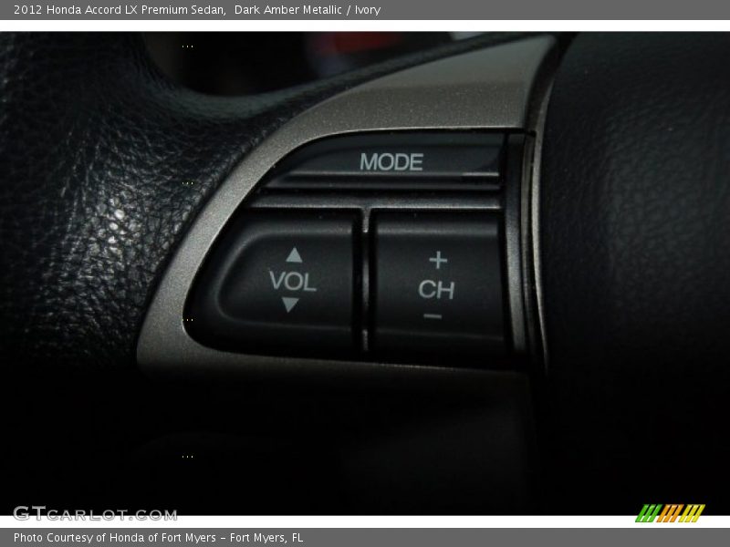 Dark Amber Metallic / Ivory 2012 Honda Accord LX Premium Sedan