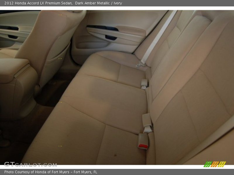 Dark Amber Metallic / Ivory 2012 Honda Accord LX Premium Sedan