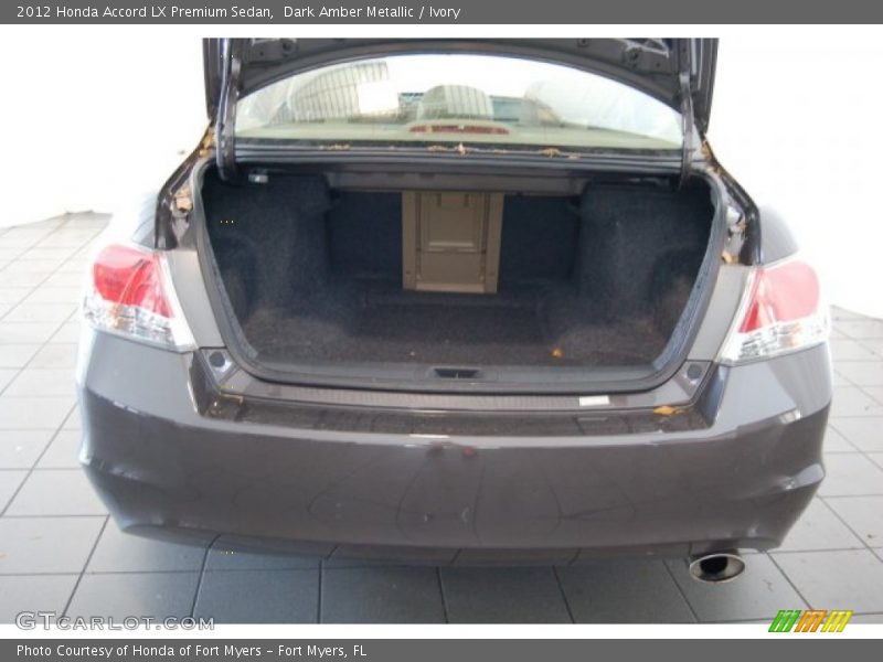 Dark Amber Metallic / Ivory 2012 Honda Accord LX Premium Sedan