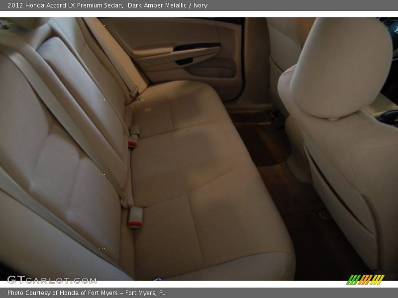 Dark Amber Metallic / Ivory 2012 Honda Accord LX Premium Sedan