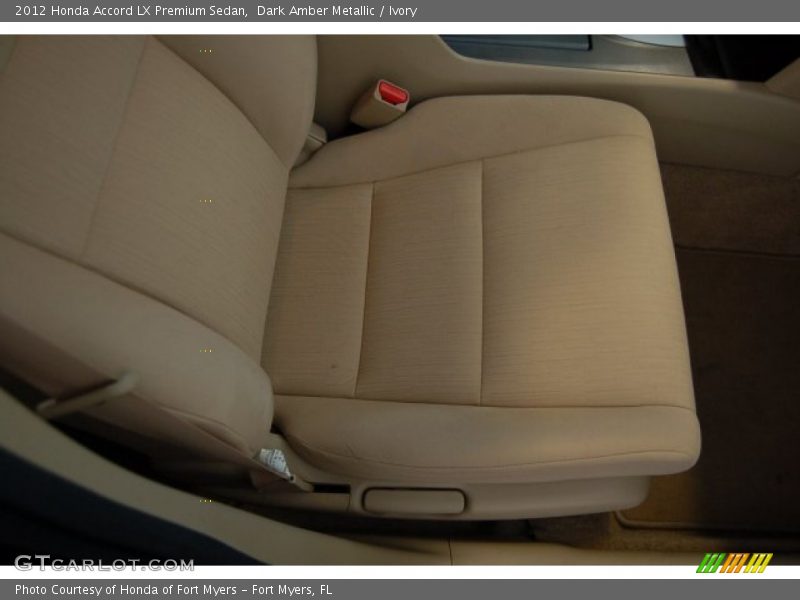 Dark Amber Metallic / Ivory 2012 Honda Accord LX Premium Sedan