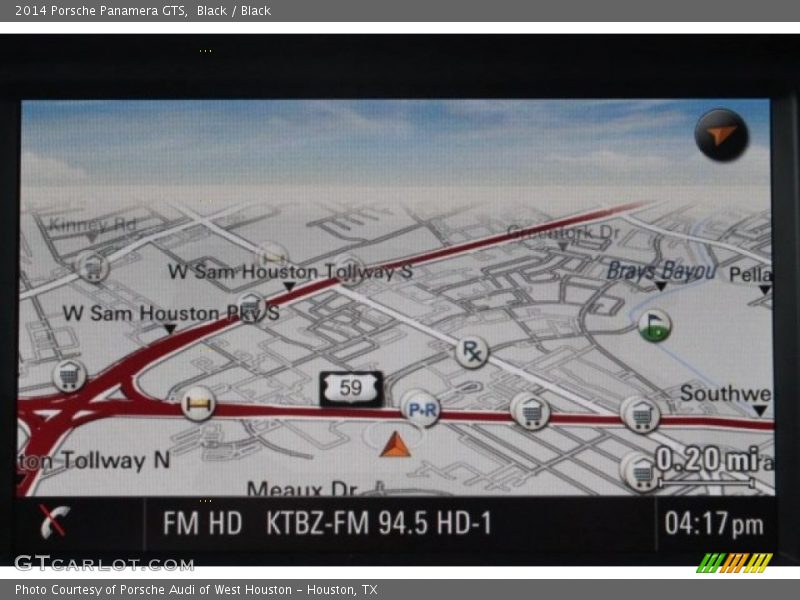 Navigation of 2014 Panamera GTS