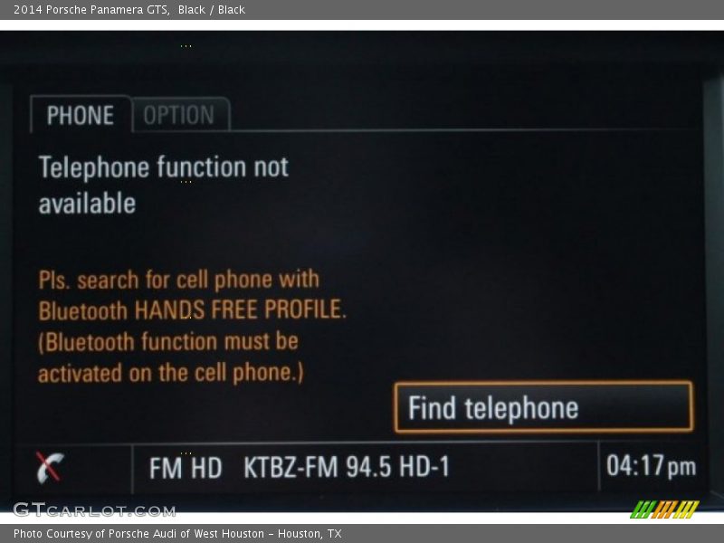 Black / Black 2014 Porsche Panamera GTS