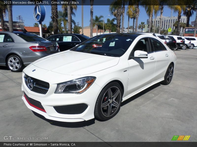 Cirrus White / Black 2015 Mercedes-Benz CLA 250