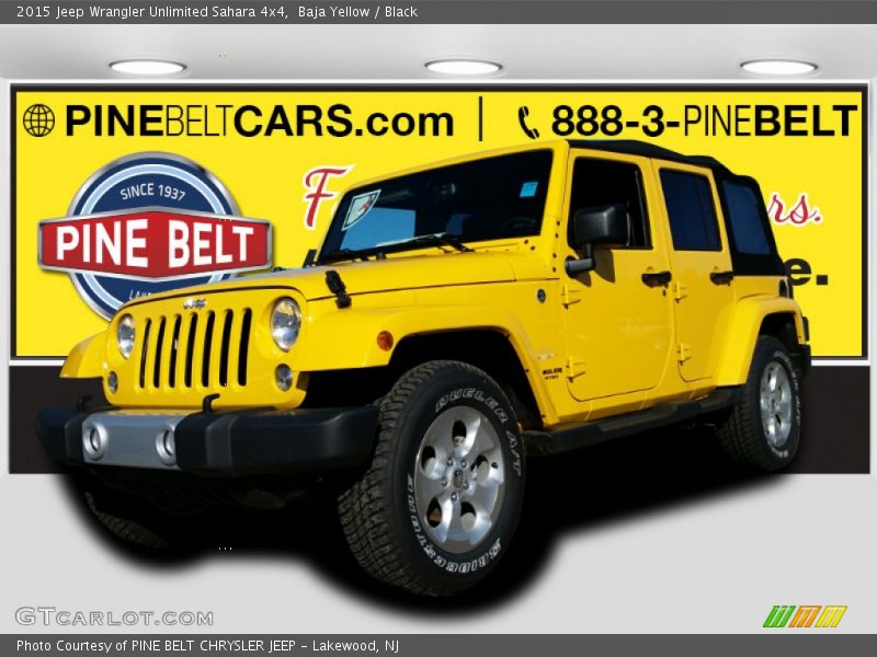 Baja Yellow / Black 2015 Jeep Wrangler Unlimited Sahara 4x4