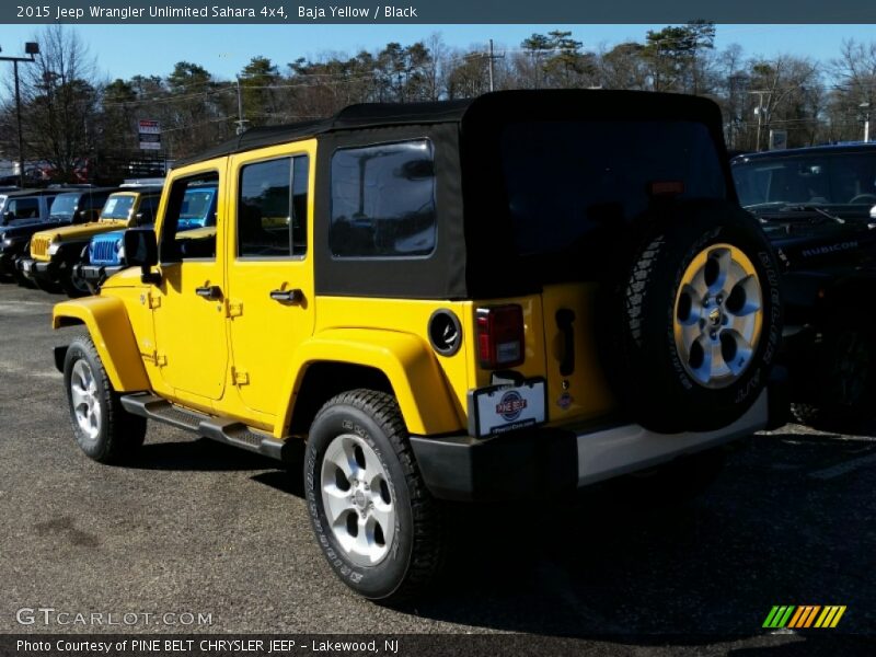 Baja Yellow / Black 2015 Jeep Wrangler Unlimited Sahara 4x4