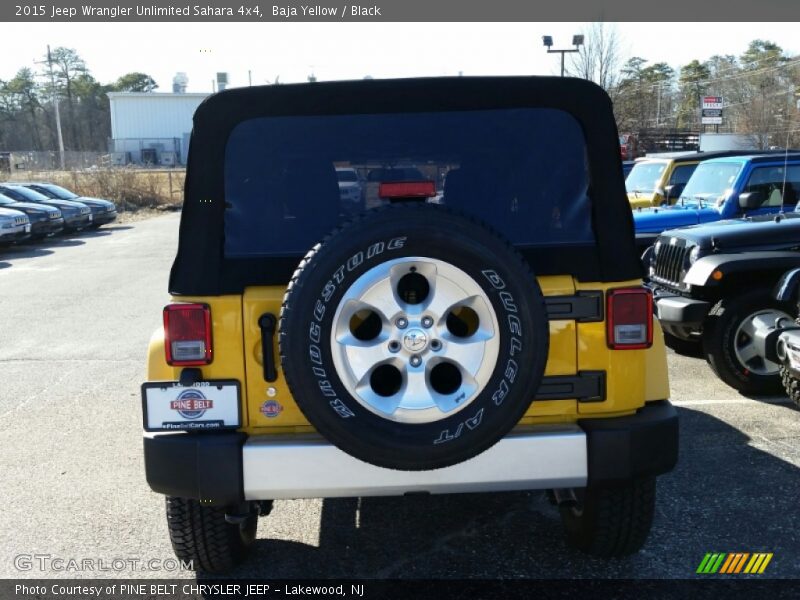 Baja Yellow / Black 2015 Jeep Wrangler Unlimited Sahara 4x4