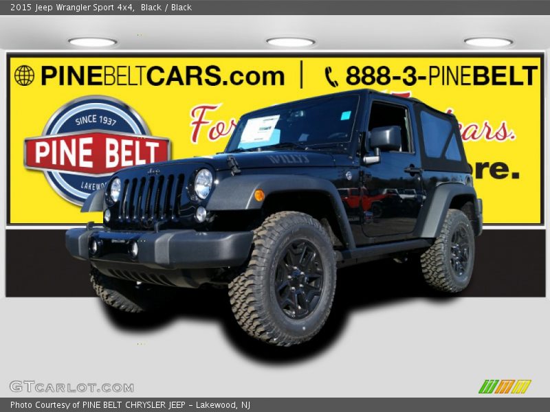 Black / Black 2015 Jeep Wrangler Sport 4x4