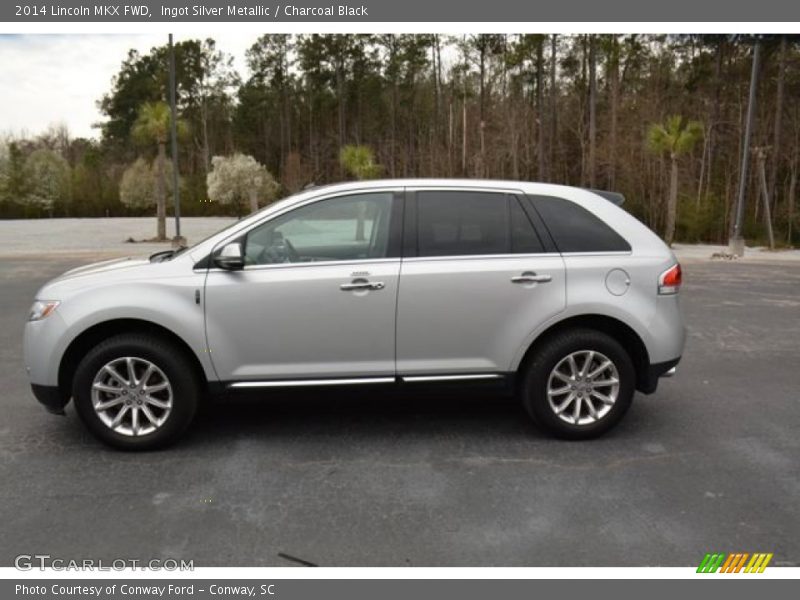 Ingot Silver Metallic / Charcoal Black 2014 Lincoln MKX FWD
