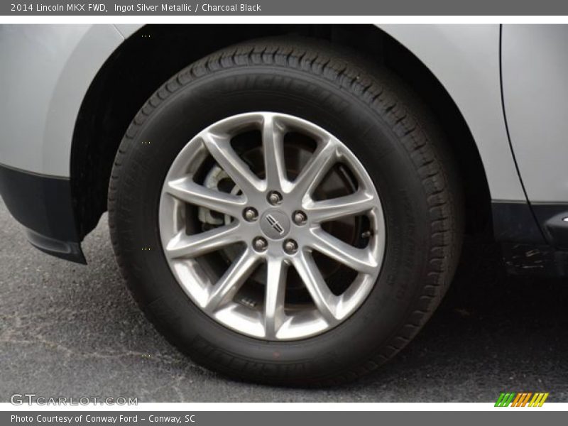 Ingot Silver Metallic / Charcoal Black 2014 Lincoln MKX FWD