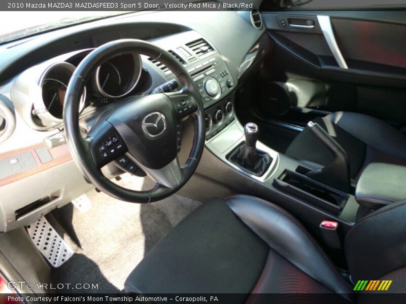 Velocity Red Mica / Black/Red 2010 Mazda MAZDA3 MAZDASPEED3 Sport 5 Door