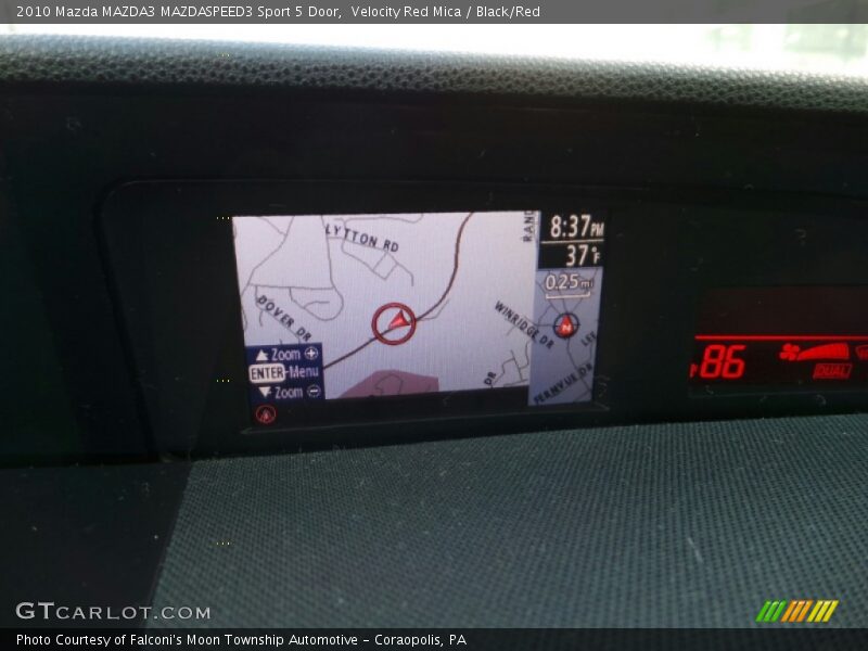 Velocity Red Mica / Black/Red 2010 Mazda MAZDA3 MAZDASPEED3 Sport 5 Door