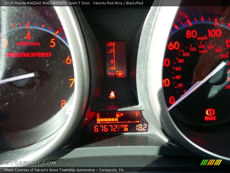 Velocity Red Mica / Black/Red 2010 Mazda MAZDA3 MAZDASPEED3 Sport 5 Door