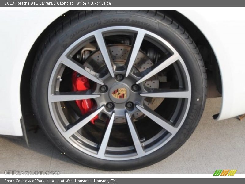 White / Luxor Beige 2013 Porsche 911 Carrera S Cabriolet