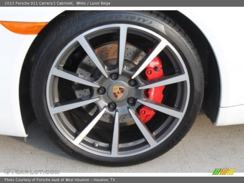White / Luxor Beige 2013 Porsche 911 Carrera S Cabriolet