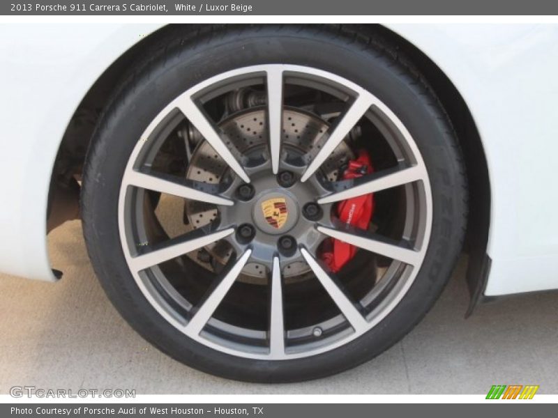 White / Luxor Beige 2013 Porsche 911 Carrera S Cabriolet