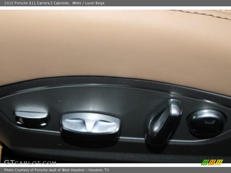 White / Luxor Beige 2013 Porsche 911 Carrera S Cabriolet