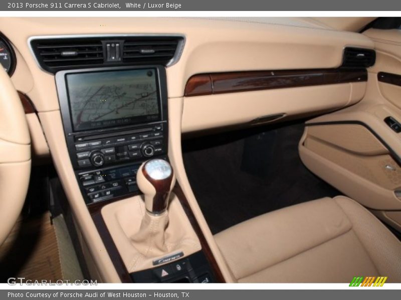 White / Luxor Beige 2013 Porsche 911 Carrera S Cabriolet