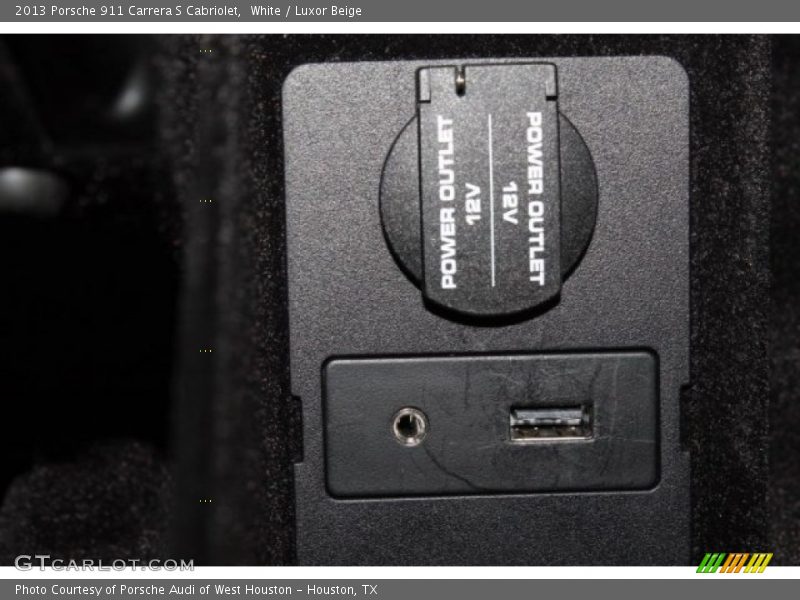 White / Luxor Beige 2013 Porsche 911 Carrera S Cabriolet