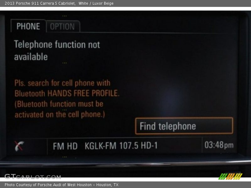 White / Luxor Beige 2013 Porsche 911 Carrera S Cabriolet
