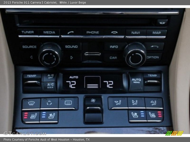 White / Luxor Beige 2013 Porsche 911 Carrera S Cabriolet