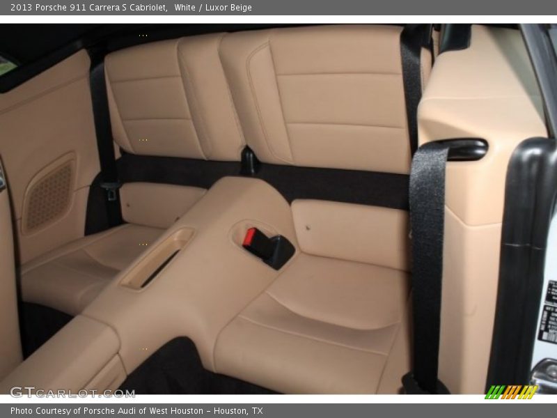 White / Luxor Beige 2013 Porsche 911 Carrera S Cabriolet