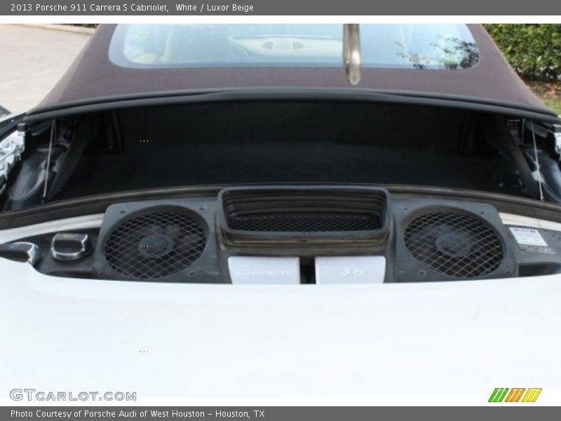 White / Luxor Beige 2013 Porsche 911 Carrera S Cabriolet