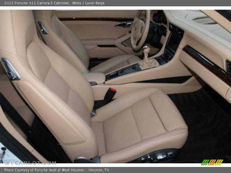 White / Luxor Beige 2013 Porsche 911 Carrera S Cabriolet