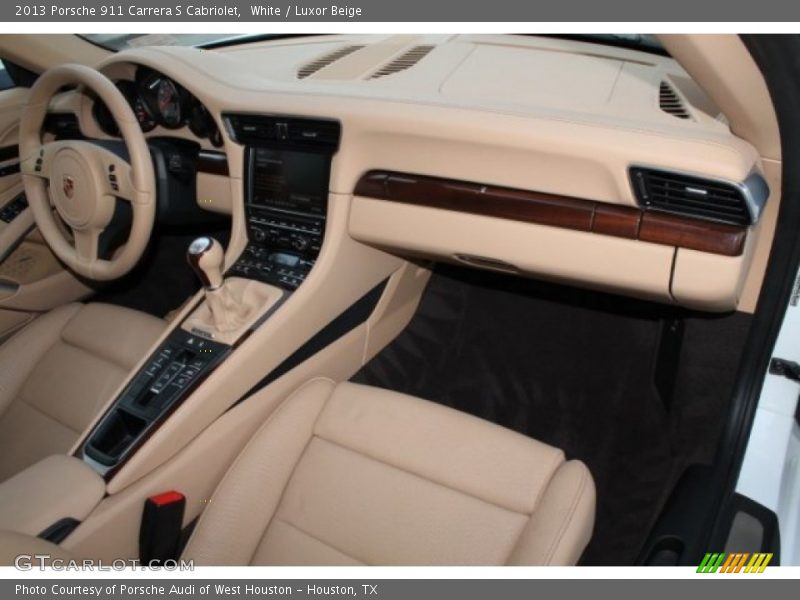 White / Luxor Beige 2013 Porsche 911 Carrera S Cabriolet