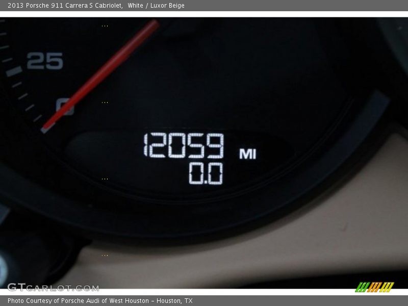 White / Luxor Beige 2013 Porsche 911 Carrera S Cabriolet