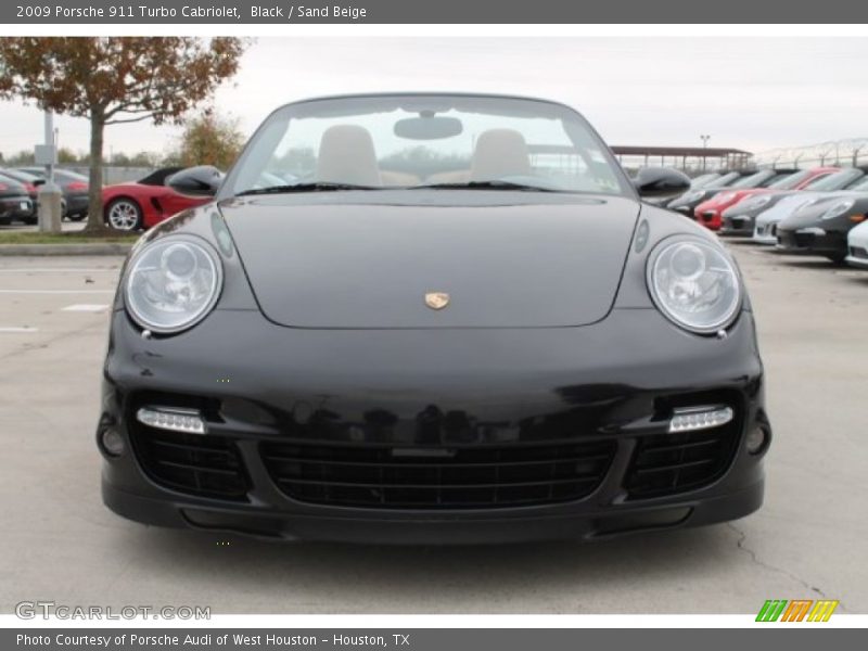 Black / Sand Beige 2009 Porsche 911 Turbo Cabriolet