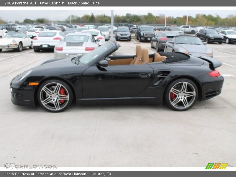 Black / Sand Beige 2009 Porsche 911 Turbo Cabriolet