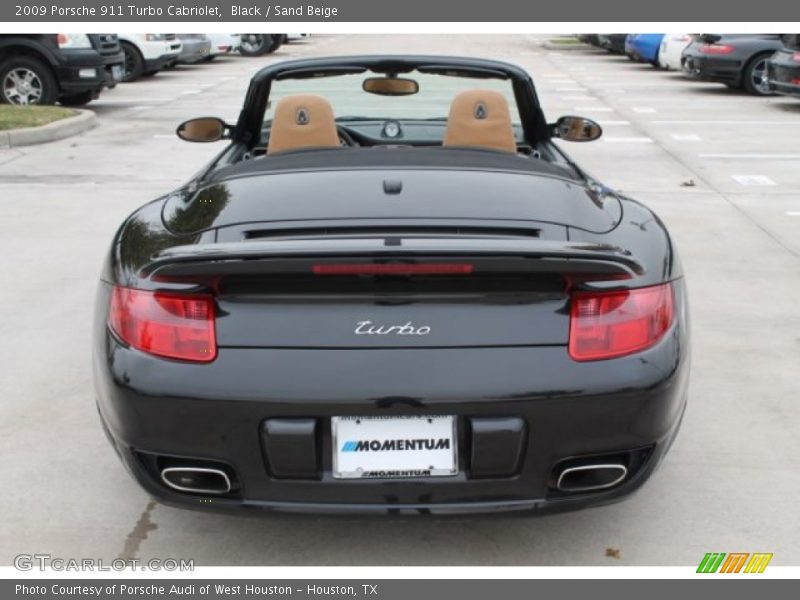 Black / Sand Beige 2009 Porsche 911 Turbo Cabriolet